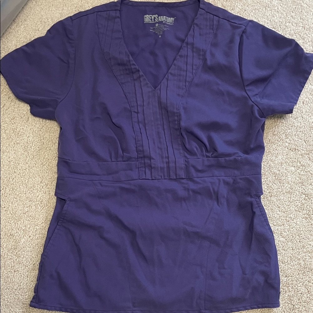 Grey's Anatomy Women's Deep Purple scrub top